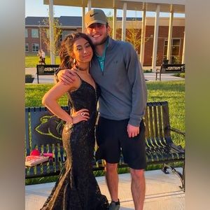 black sz 2 prom dress